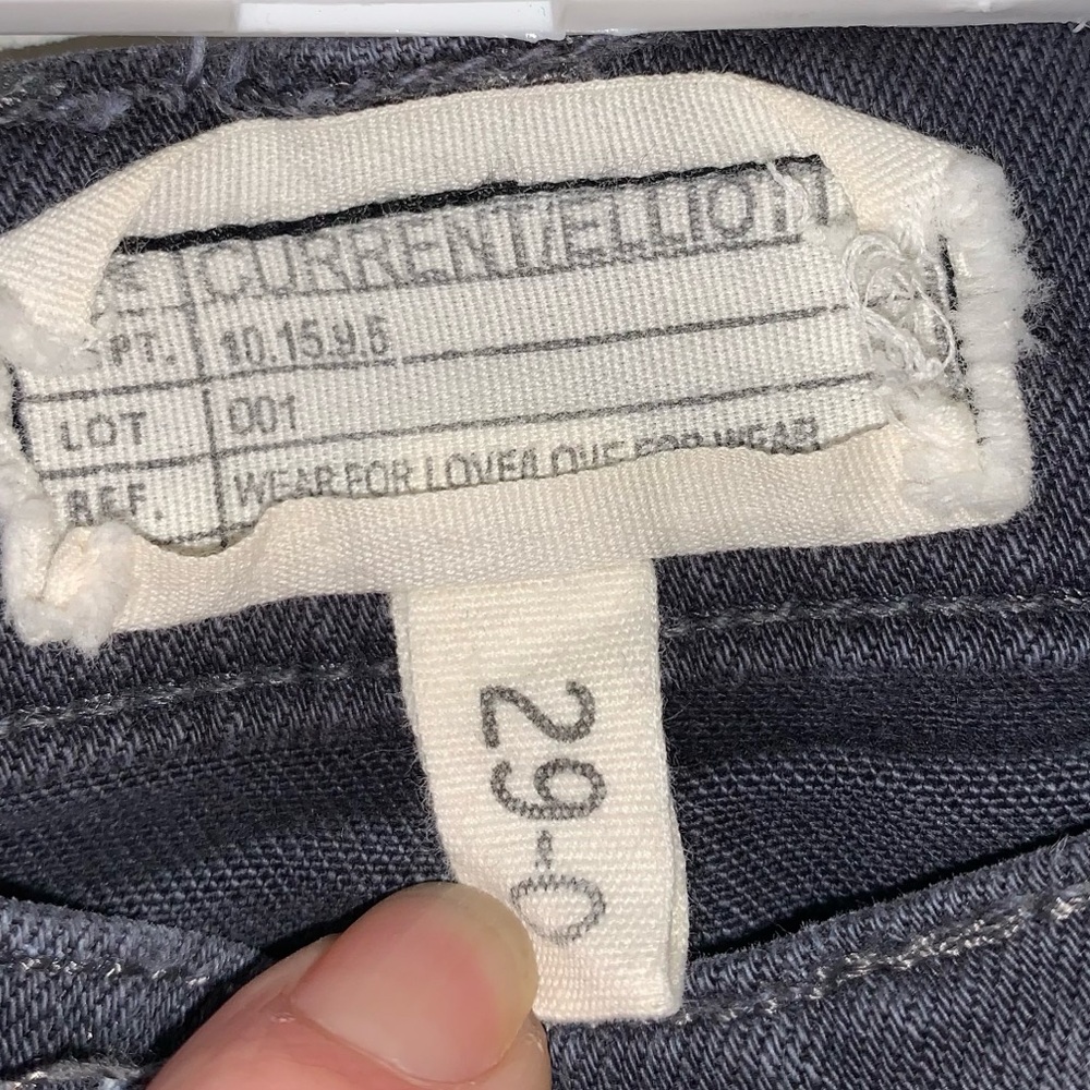 Current/Elliot Gray Denim Skinny Jeans size 29/0 - Picture 2 of 13